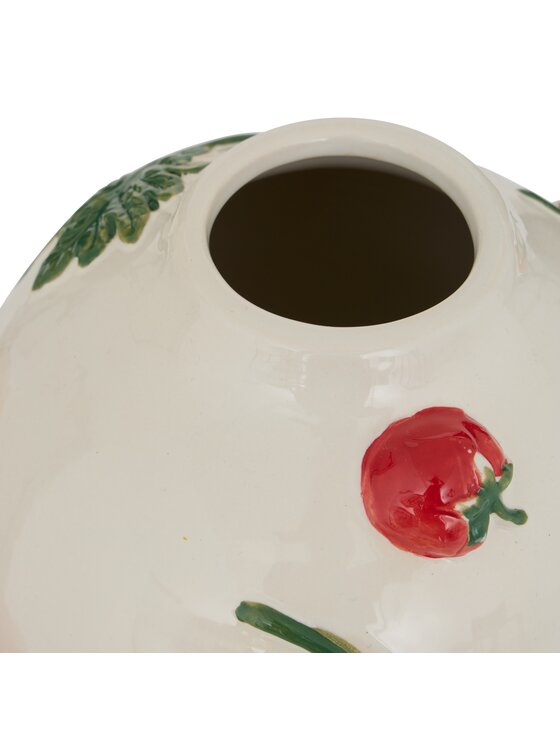 MIAhome MIAhome Wazon ceramiczny z gałązkami pomidorów POMODORI Beżowy