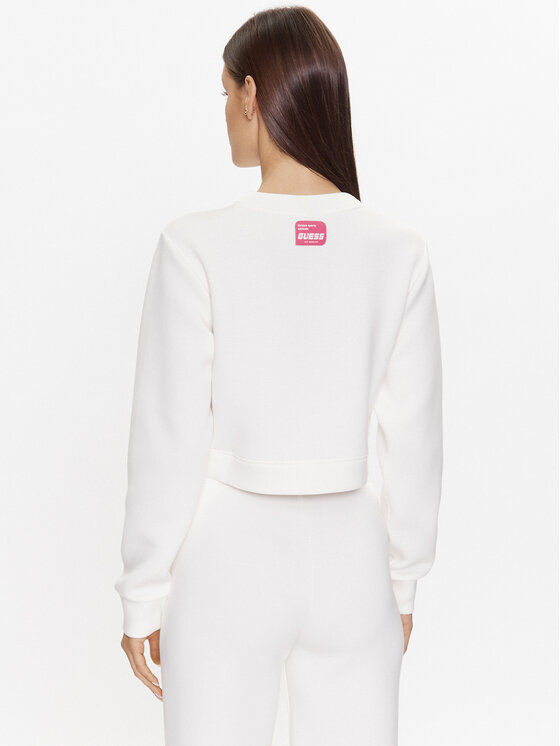 Guess Guess Felpa V3YQ02 K7UW2 Bianco Oversize