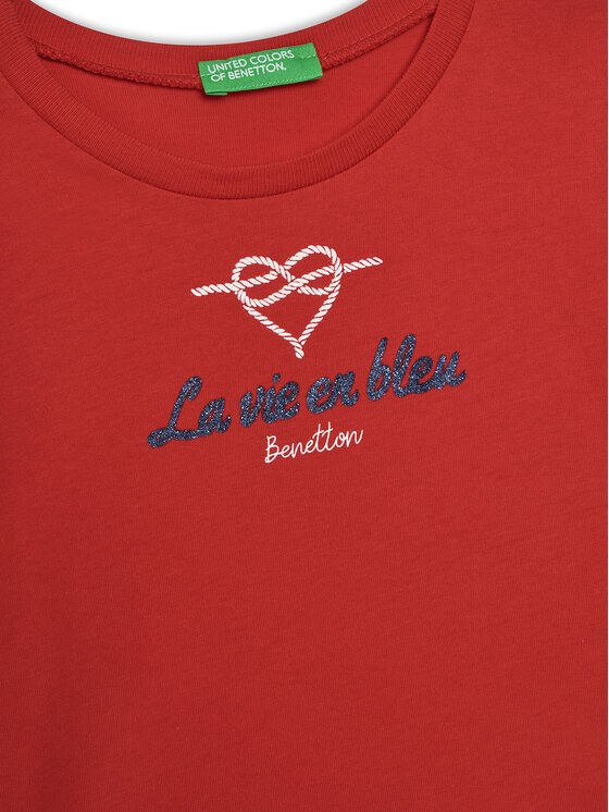 United Colors Of Benetton United Colors Of Benetton T-Shirt 3I1XG10J2 Κόκκινο Regular Fit