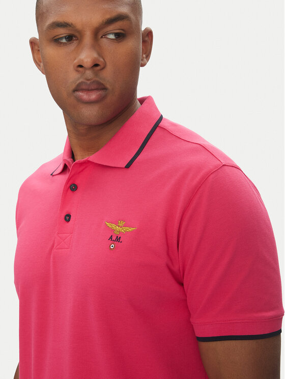 Aeronautica Militare Aeronautica Militare Polo 251PO1308P82 Ružičasta Regular Fit