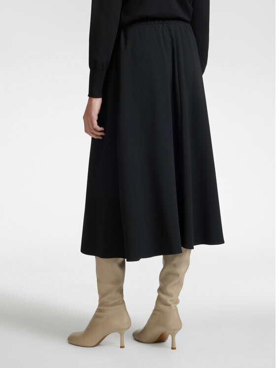 Elena Mirò Elena Mirò Gonna midi 1042P000053N033 Nero A-Line Fit