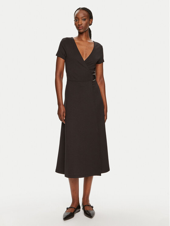 Tommy Hilfiger Rochie de zi Utility WW0WW42578 Negru Regular Fit