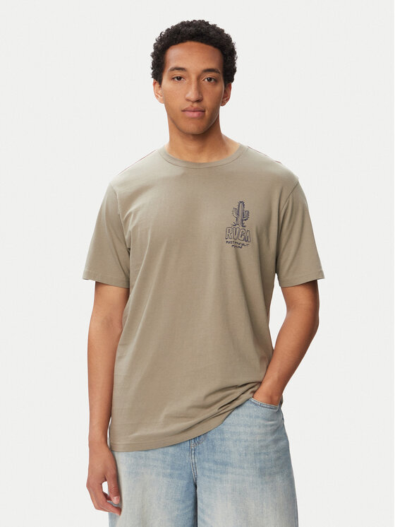 RVCA RVCA Póló Deth Valley 23A351532 Zöld Regular Fit