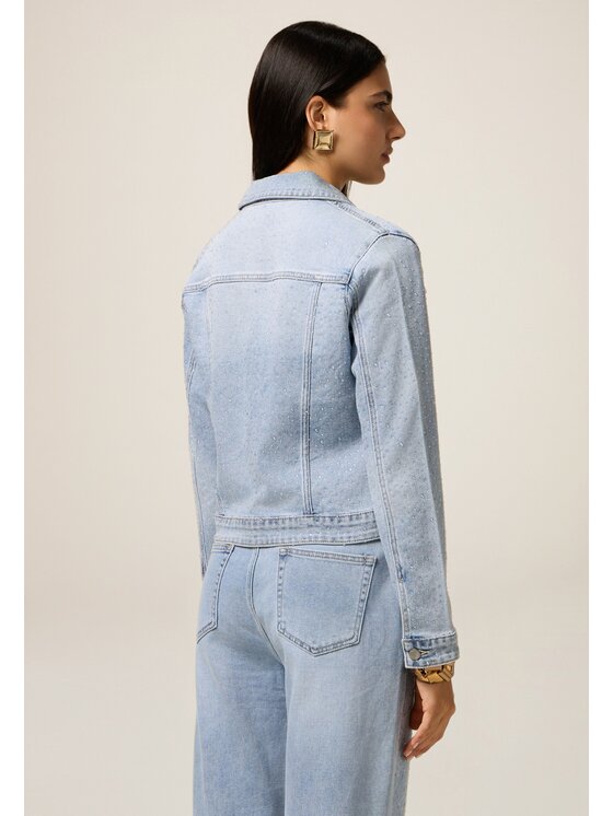 Oltre Oltre Giacca di transizione R598R002245N004 Turchese Boxy Fit