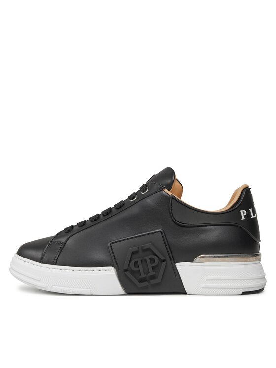 PHILIPP PLEIN PHILIPP PLEIN Sneakersy Lo-Top Sneakers Phantom Kick$ Leather Hexagon FABS USC0263 PLE010N Čierna