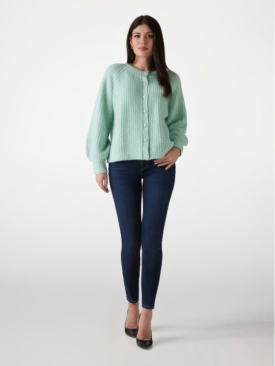 Guess Guess Kardigan 170573 Zelená Classic Fit
