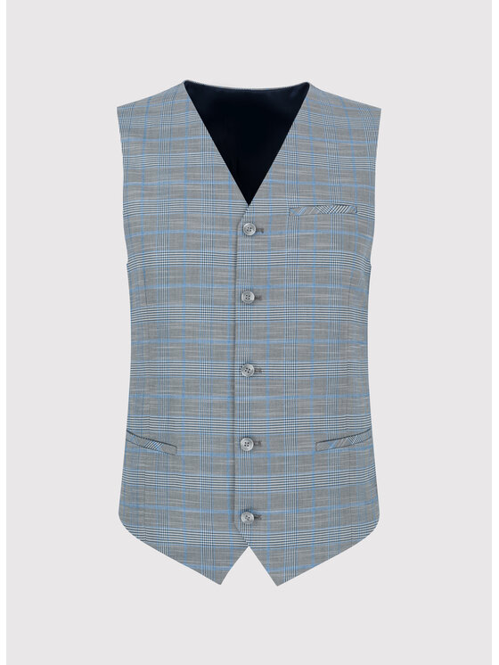 Pako Lorente Pako Lorente Kamizelka P24SF-8X-011 Szary Slim Fit