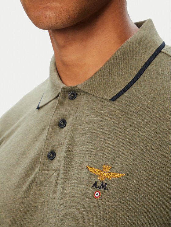 Aeronautica Militare Aeronautica Militare Polo 262PO1653UP00082 Zelena Regular Fit