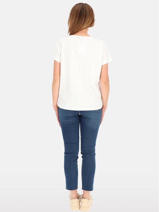 Perso Perso Tričko TCE241000F Biela Regular Fit