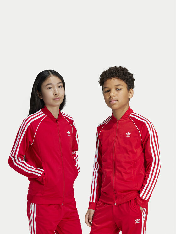 adidas adidas Bluză adicolor IX7629 Roșu Regular Fit