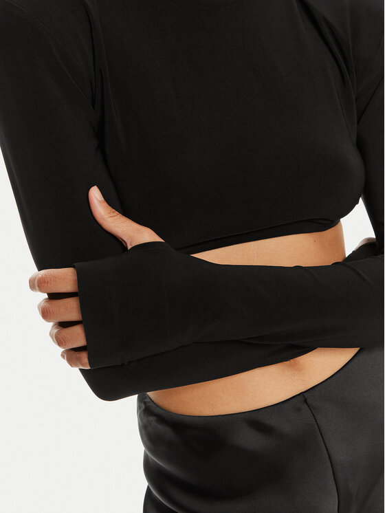 NORMA KAMALI NORMA KAMALI Μπλουζάκι KK1246PLA96001 Μαύρο Regular Fit