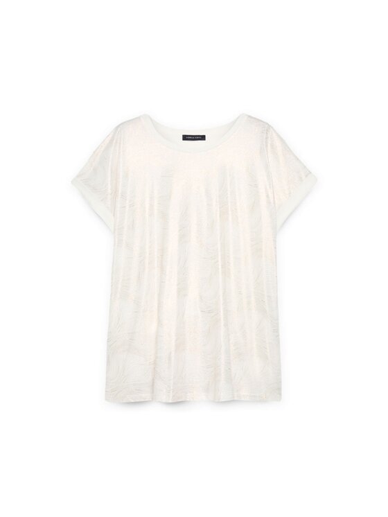 Fiorella Rubino Fiorella Rubino T-shirt G037L008633N011 Bianco Regular Fit