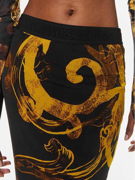Versace Jeans Couture Versace Jeans Couture Bleistiftrock 76HAE8P7 Schwarz Slim Fit