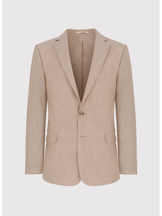 Pako Lorente Pako Lorente Marynarka P24SP-3G-010 Beżowy Slim Fit