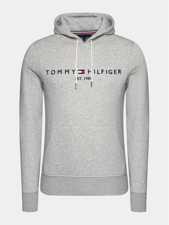 Tommy Hilfiger Tommy Hilfiger Pulóver Core Logo MW0MW10752 Szürke Regular Fit