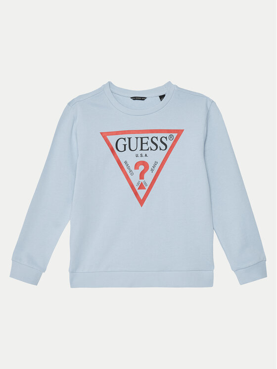 Guess Guess Bluză L73Q09 KAUG0 Albastru celest Regular Fit