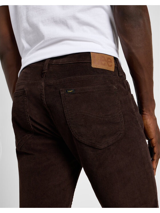 Lee Lee Jeansy RIDER Czerwony Slim Fit