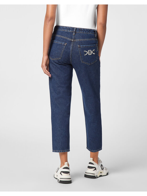 PHILIPP PLEIN PHILIPP PLEIN Jeansy 20201 Světle modrá Mom Fit