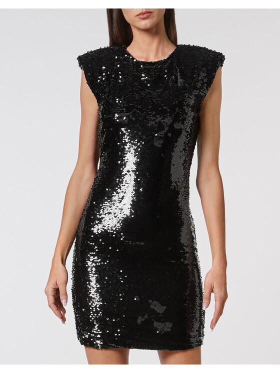 PHILIPP PLEIN PHILIPP PLEIN Sukienka codzienna 2175 Czarny Over Fit