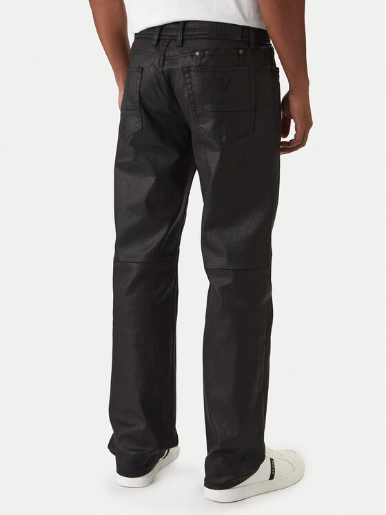 Guess Guess Jeans hlače M6RAR7 D6460 Črna Regular Fit