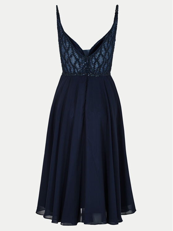 Hey Kyla Hey Kyla Sukienka koktajlowa 5AC106HK Granatowy Slim Fit