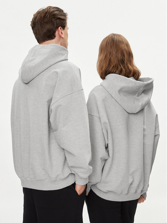 2005 2005 Bluză Unisex Basic Hoodie Gri Relaxed Fit