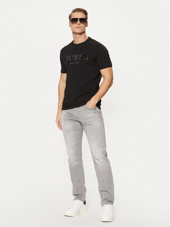 Guess Guess T-shirt M5RI12 J1314 Nero Slim Fit