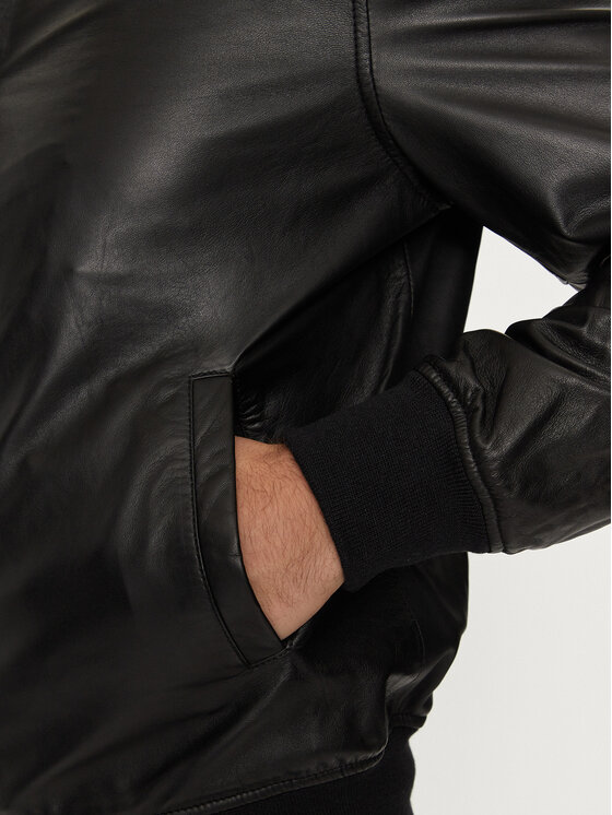 Schott NYC Schott NYC Кожено яке LC300LAMB Черен Regular Fit