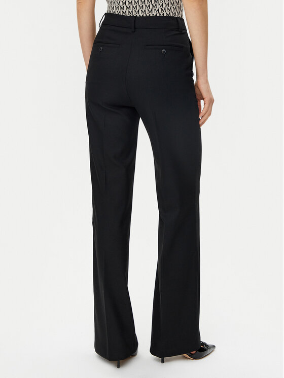 Morgan Morgan Παντελόνι υφασμάτινο 251-PITT.F Μαύρο Wide Leg