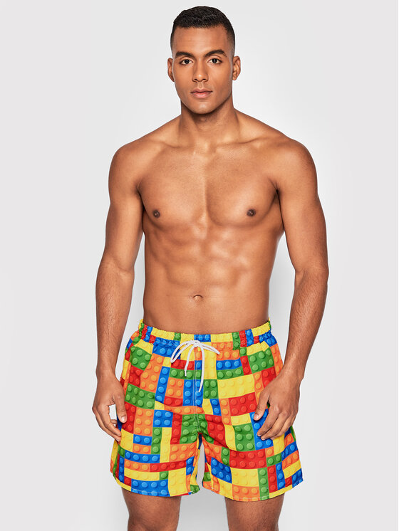 Pantaloncini da bagno Blocks Multicolore Regular
