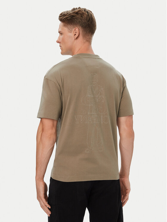 C.P. Company Tricou 21CMTS166A005100W Bej Regular Fit