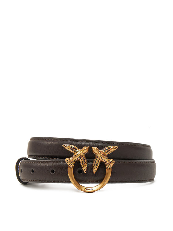 PINKO Dámsky opasok Love Berry H2 Belt PE 25 PLT01 100143 A0F1 Hnedá
