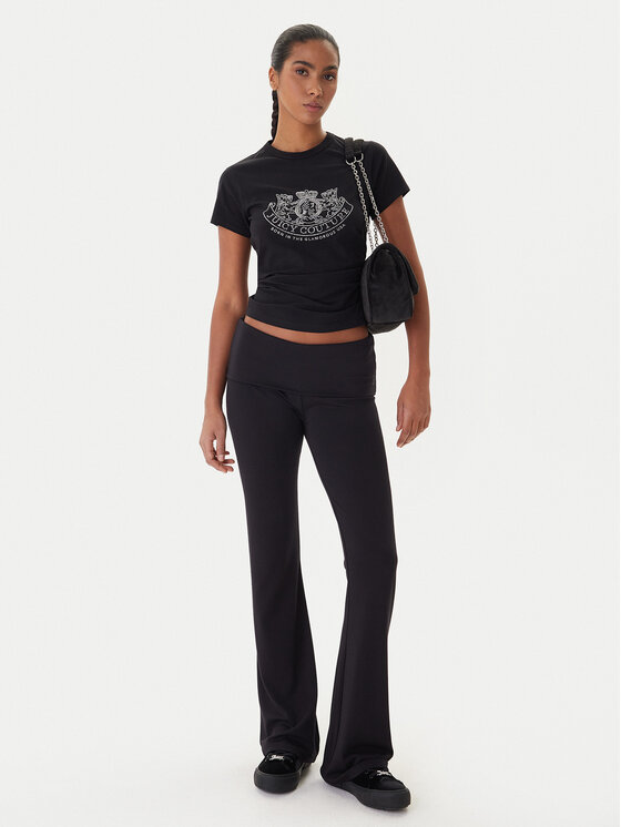 Juicy Couture Juicy Couture Tričko JCGTK225015 Čierna Slim Fit