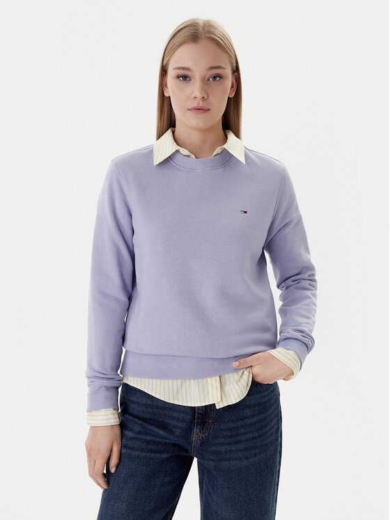 Tommy Jeans Tommy Jeans Pulóver Flag DW0DW19959 Kék Regular Fit