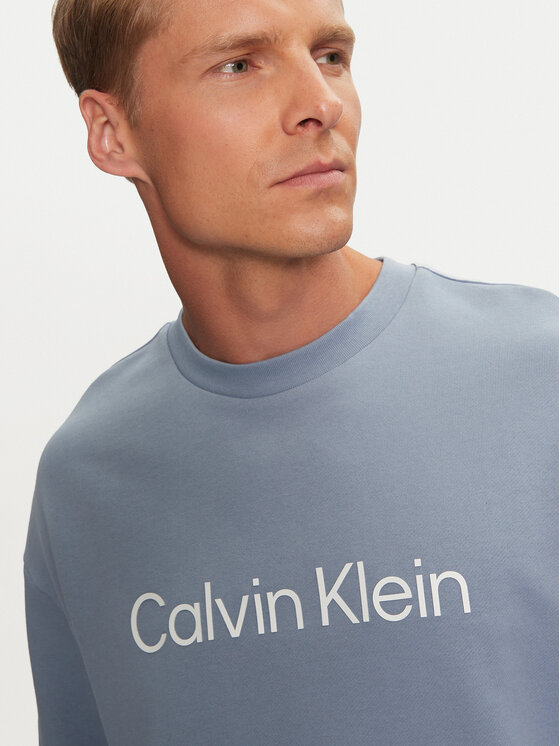 Calvin Klein Calvin Klein Džemperis Hero Logo K10K112956 Mėlyna Comfort Fit