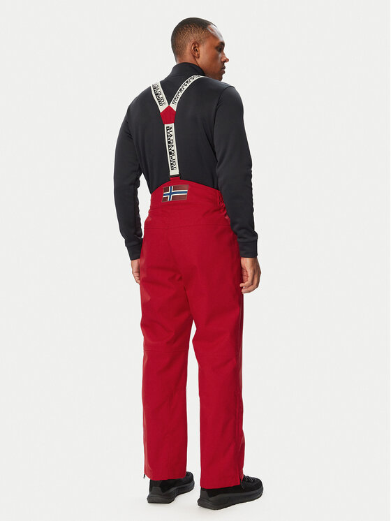Napapijri Napapijri Pantaloni da sci Colbeck Next NP0A8B3E Rosso scuro Loose Fit