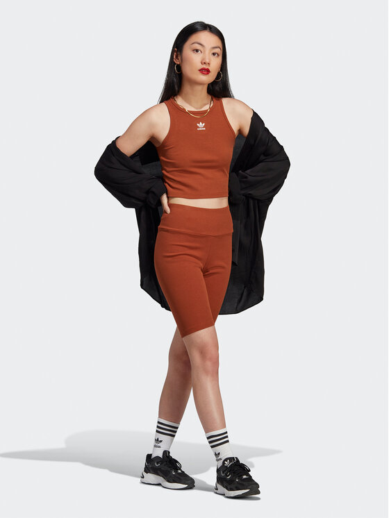 adidas adidas Sportske kratke hlače Rib Shorts IL9621 Smeđa