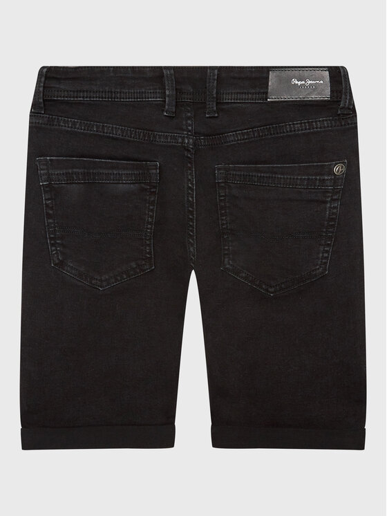 Pepe Jeans Pepe Jeans Teksapüksid Becket Short PB800692XR0 Must Slim Fit