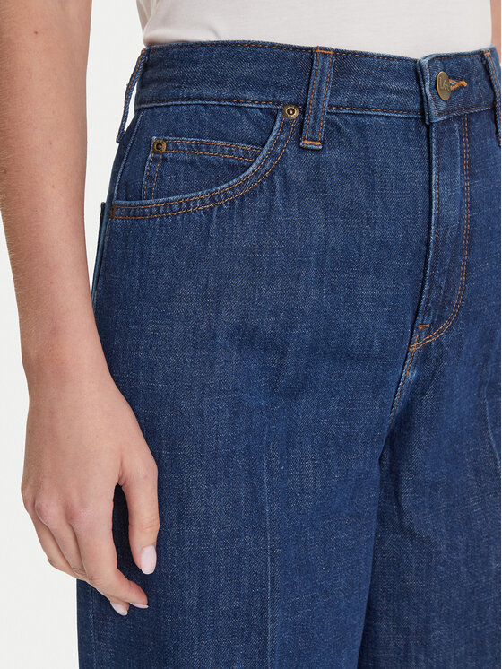 Lee Lee Jeansy Stella 112107279 Granatowy Wide Leg