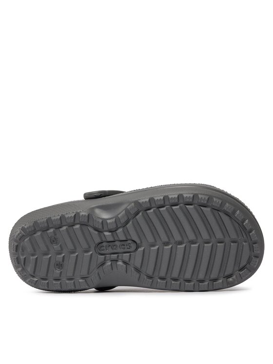Crocs Crocs Pantoletten Classic Lined Clog 203591 Grau