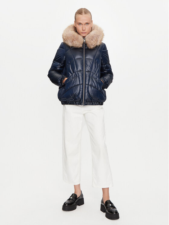 Geox Geox Zimní bunda Backsie W4628S T2843 F1624 Tmavomodrá Regular Fit