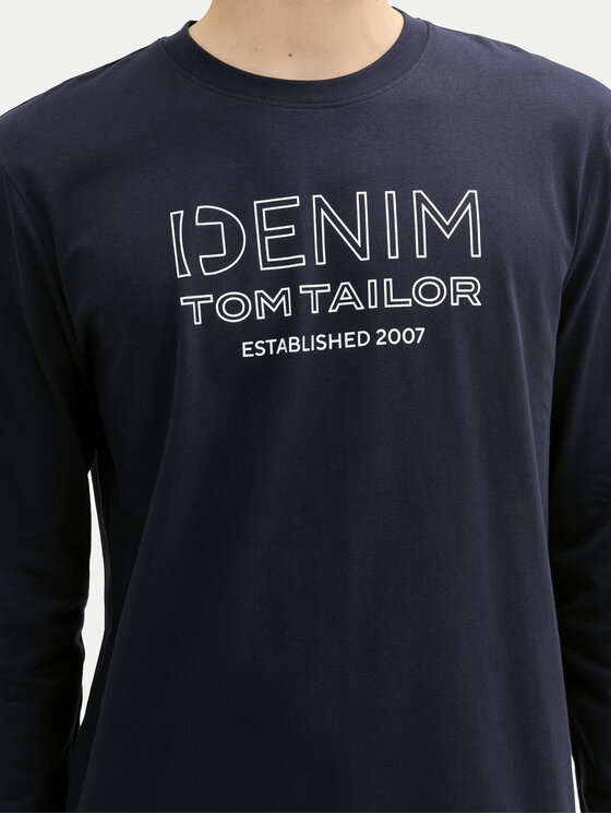 Tom Tailor Denim Tom Tailor Denim Hosszú ujjú 1043484 Sötétkék Regular Fit