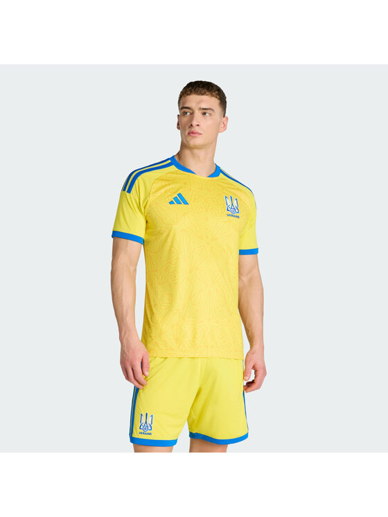 adidas adidas Koszulka techniczna Ukraine 26 Home Jersey Żółty Slim Fit