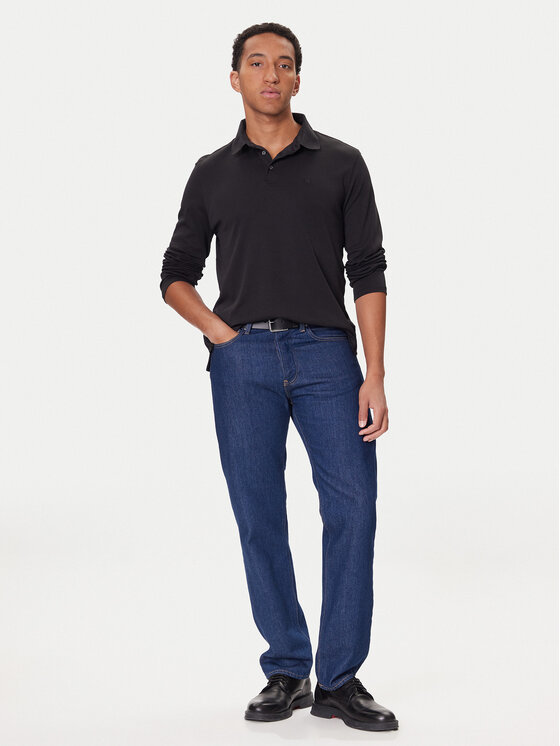 Calvin Klein Calvin Klein Поло LV040EM909 Чорний Regular Fit