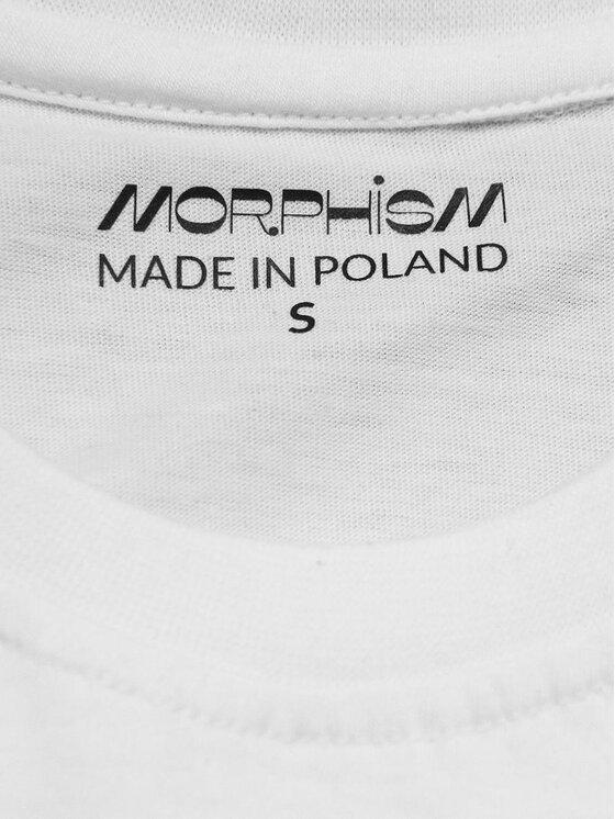 MyStars MyStars T-Shirt Koszulka Z Krótkim Rękawem Męska Biała Morphism Transformation XL Biały Regular Fit