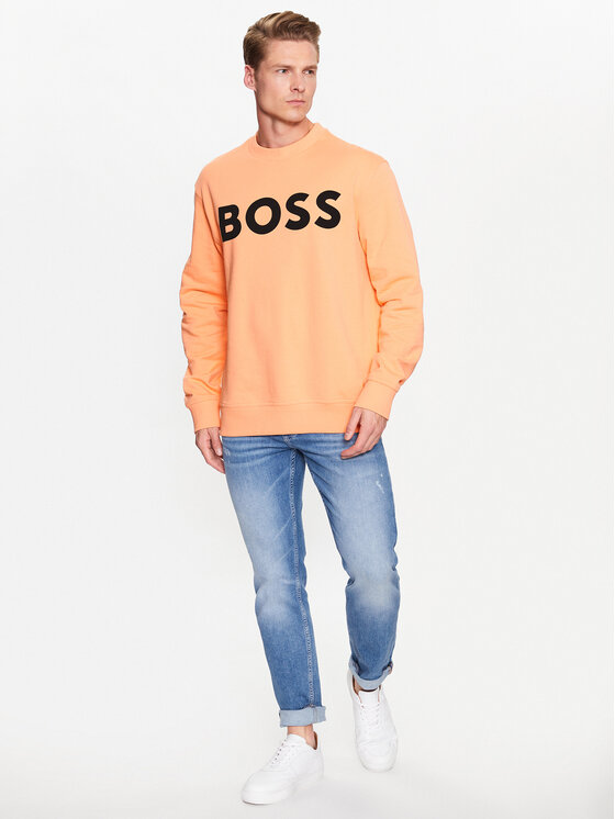 Boss Sweatshirt Webasiccrew 50487133 Fit Orange Relaxed