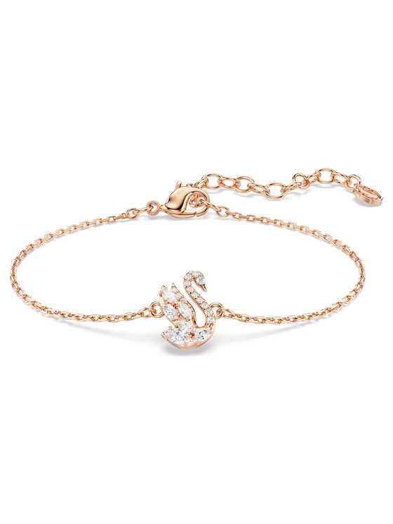 Swarovski Swarovski Bransoletka Swan 5738202 Różowe złoto