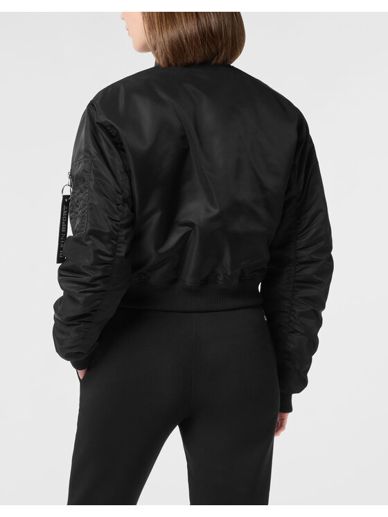Plein Sport Plein Sport Kurtka bomber 23977 Czarny Regular Fit