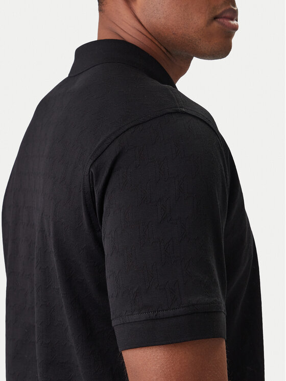KARL LAGERFELD KARL LAGERFELD Polo 745008 561204 Czarny Slim Fit