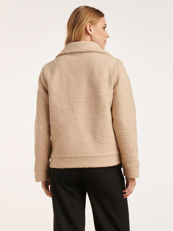 Smashed Lemon Smashed Lemon Kurtka damska 24708 Beżowy Relaxed Fit